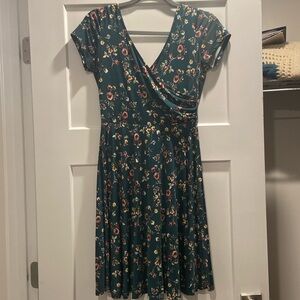 Green Floral Dress
